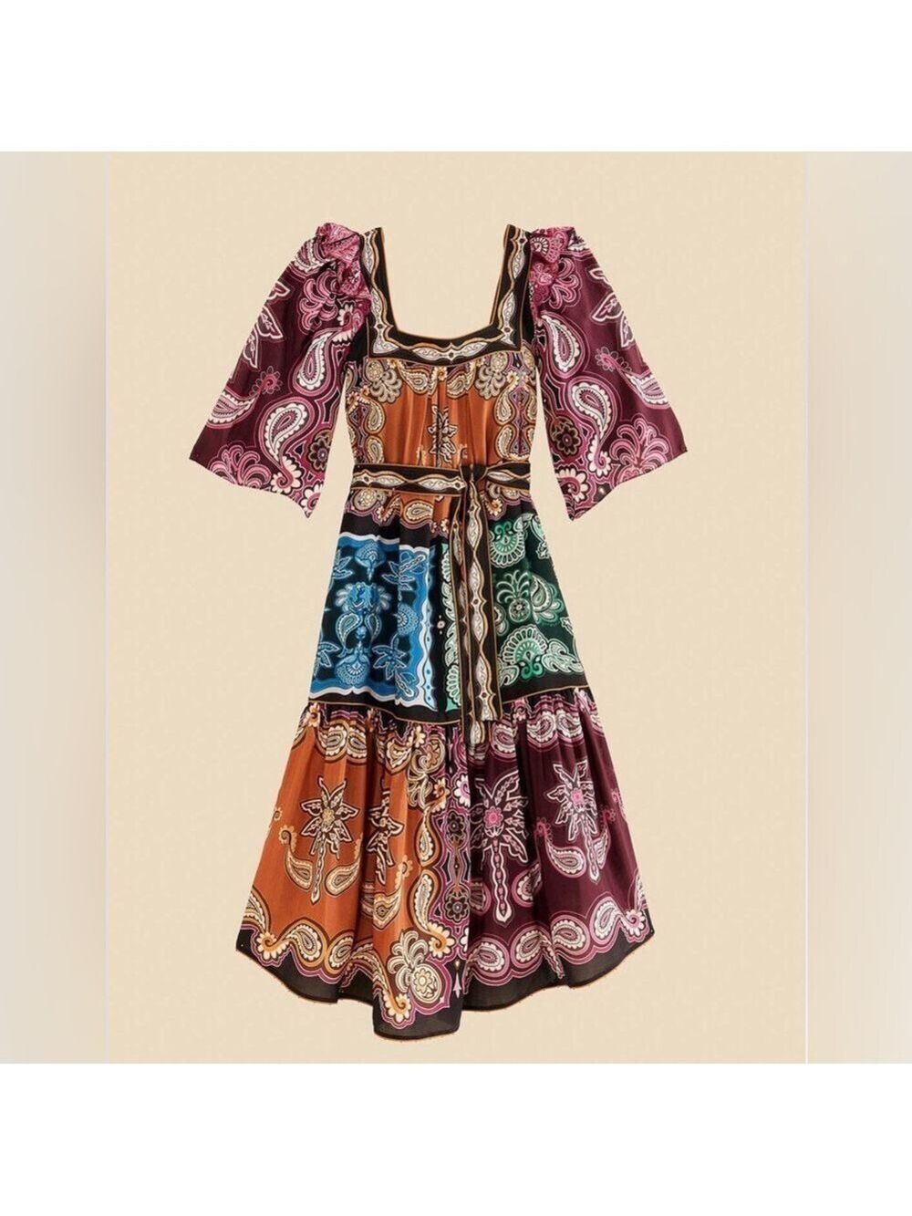Farm Rio Multicolor Sweet Mermaids Midi Dress - Picture 10 of 10